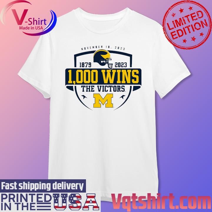 Michigan Wolverines 1000TH Win The Victors Shirt