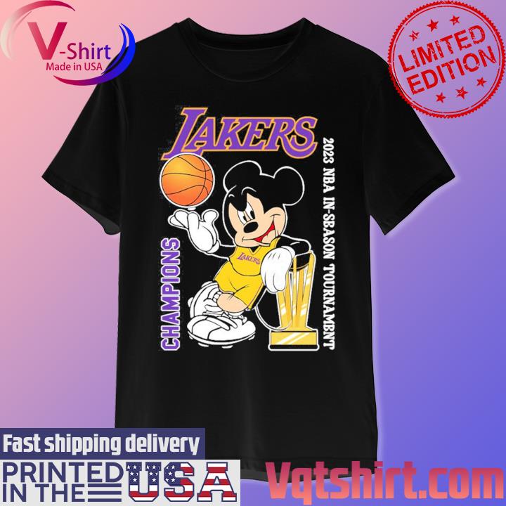 Mickey Mouse Los Angeles Lakers 2023 NBA In-Season Tournament Champions shirt