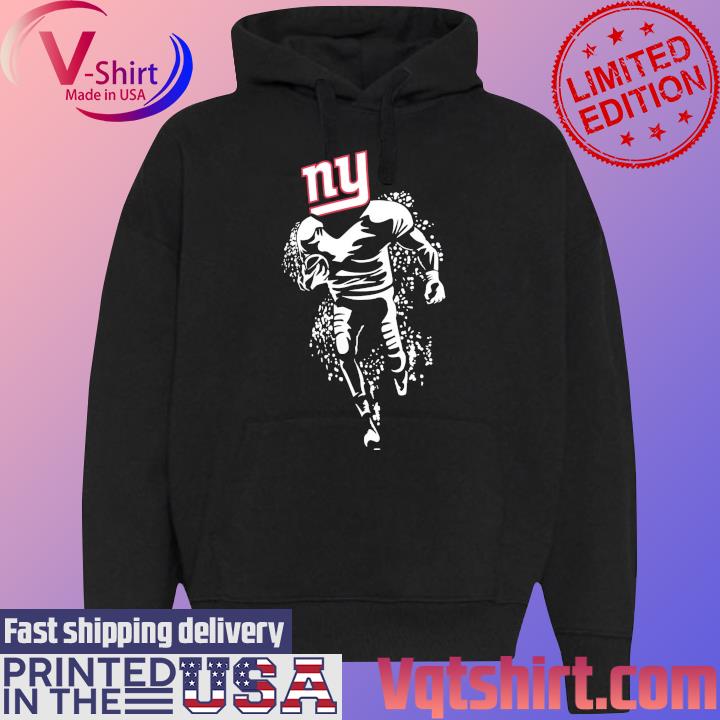 New York Giants Starter Logo T-Shirt Black Hoodie