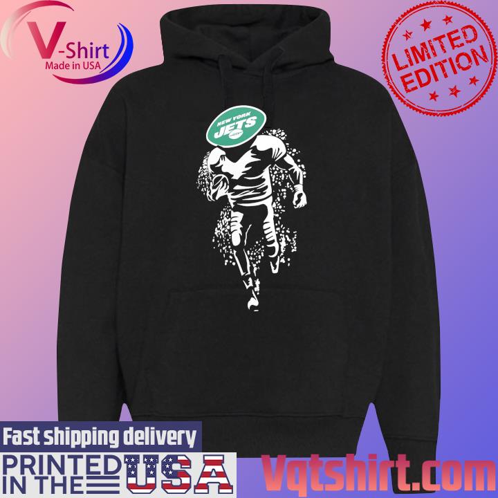 New York Jets Starter Logo T-Shirt Black Hoodie