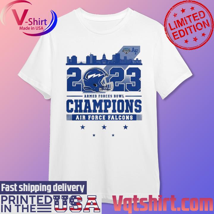 Official 2023 Armed Forces Bowl Champions Air Force Falcons Shirt