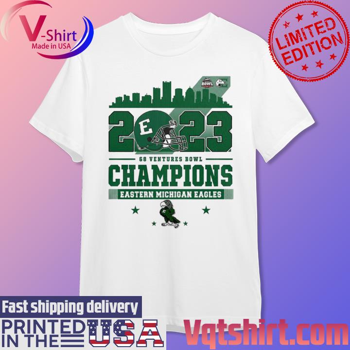 Official 2023 Go Ventures Bowl Champions Eastern Michigan Eagles Shirt