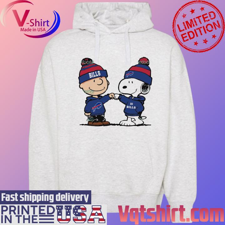 Official Charlie Brown And Snoopy NFL Buffalo Bills Football s Hoodie