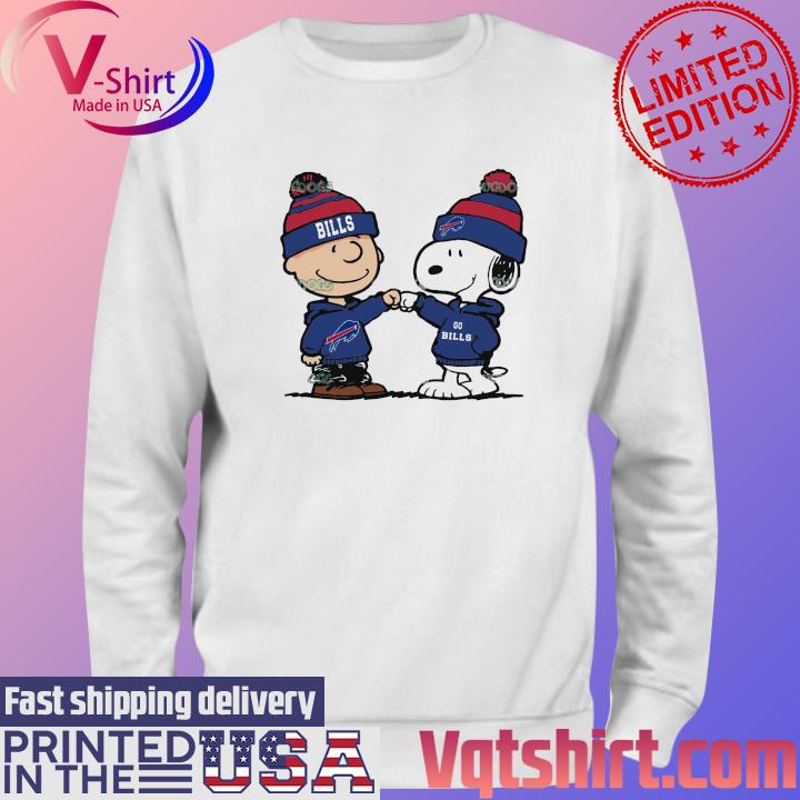 Official Charlie Brown And Snoopy NFL Buffalo Bills Football s Sweater