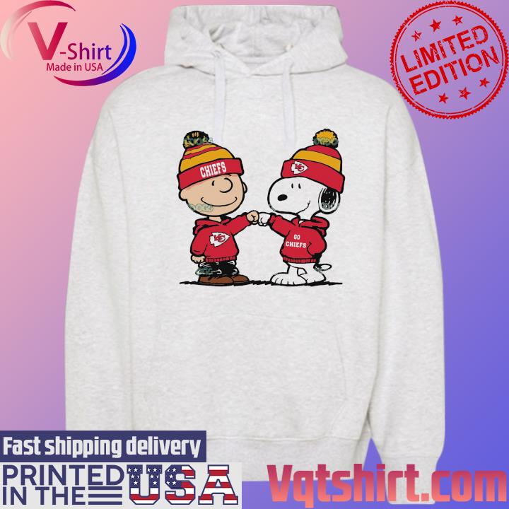 Official Charlie Brown And Snoopy NFL Kansas City Chiefs Football s Hoodie