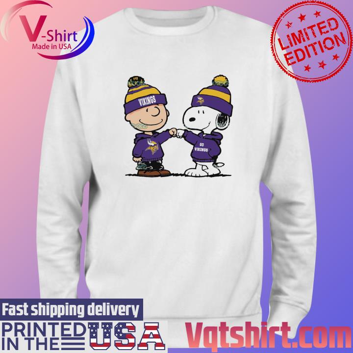 Official Charlie Brown And Snoopy NFL Minnesota Vikings Football s Sweater