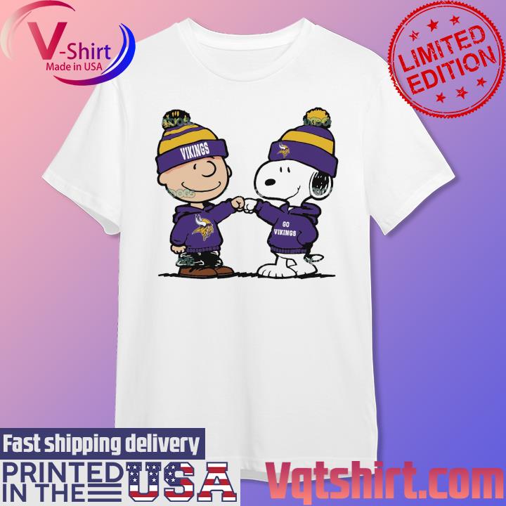 Official Charlie Brown And Snoopy NFL Minnesota Vikings Football shirt