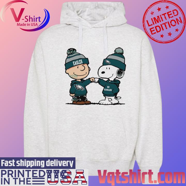 Official Charlie Brown And Snoopy NFL Philadelphia Eagles Football s Hoodie