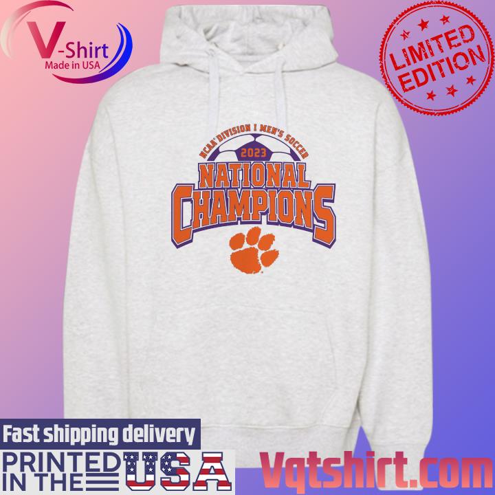 Official Clemson Tigers 2023 NCAA Division I Men's Soccer National Champions T-Shirt Hoodie