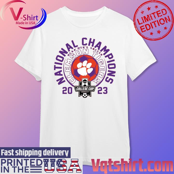 Official Clemson Tigers 2023 NCAA Men's Soccer National Champions T-Shirt