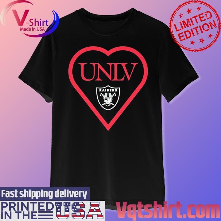 Official Las Vegas Raiders UNLV Heart Shirt