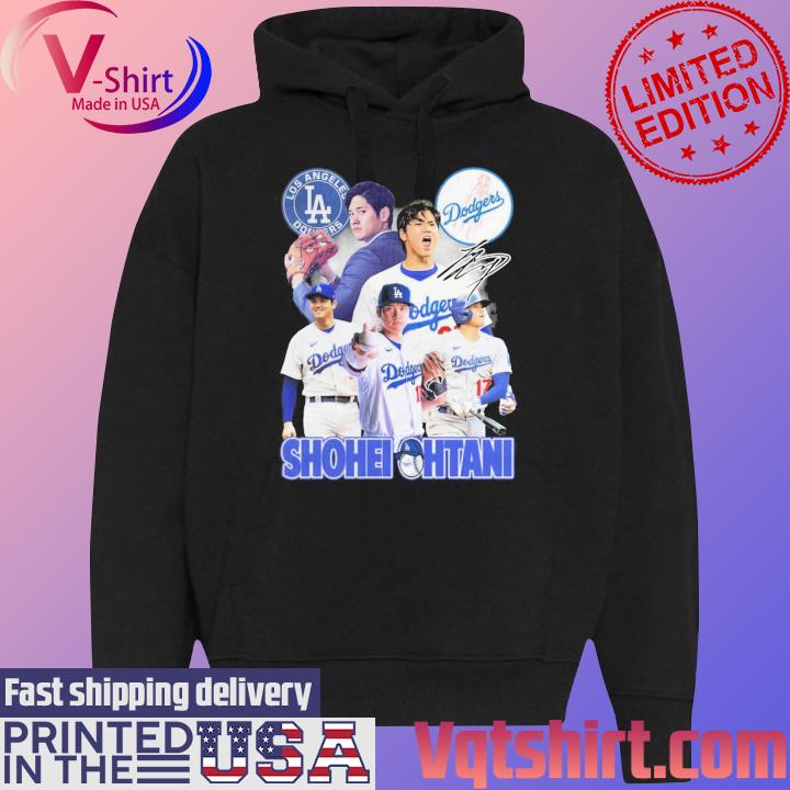 Official Los Angeles Dodgers Shohei Ohtani MVP Signature s Black Hoodie