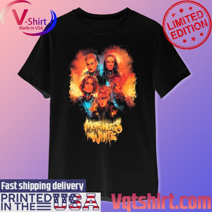 Official Motionless In The Dark Horizon Tour Flames Hot Shirt