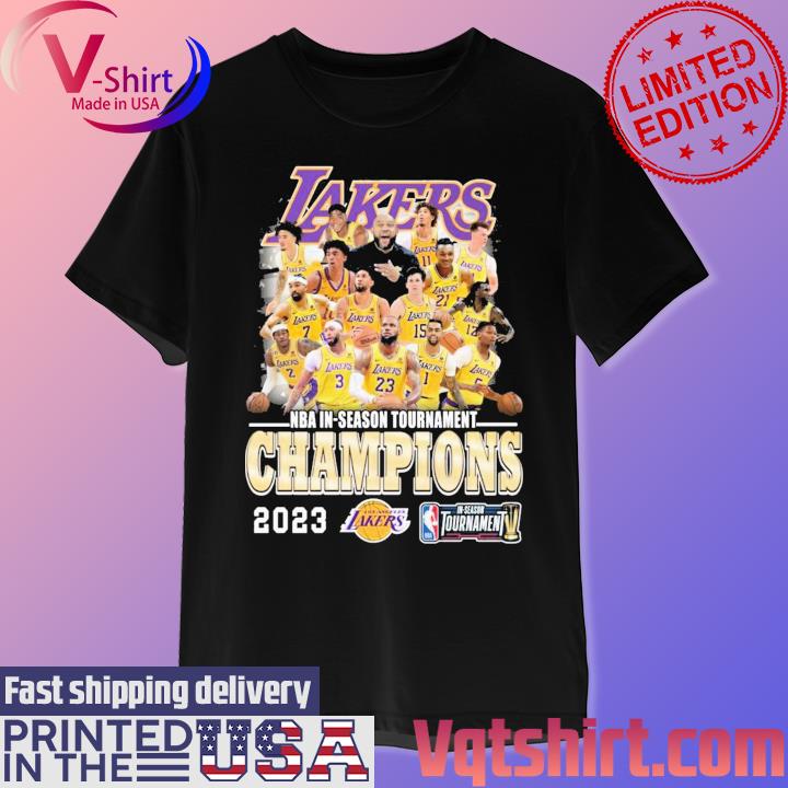 Official NBA In-Season Tournament Champions 2023 Los Angeles Lakers T-Shirt