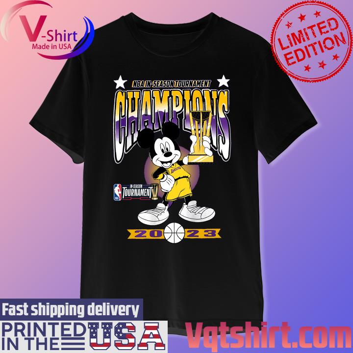 Official NBA In-Season Tournament Champions 2023 Mickey Mouse LA Lakers Winner Trophy shirt