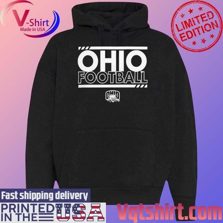 Ohio Bobcats Football Bar Shirt Black Hoodie