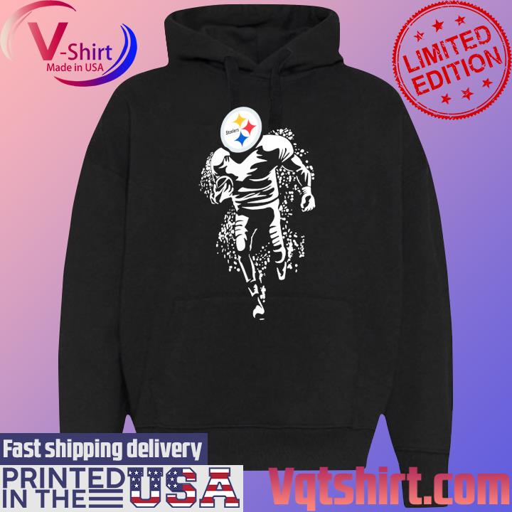 Pittsburgh Steelers Starter Logo T-Shirt Black Hoodie