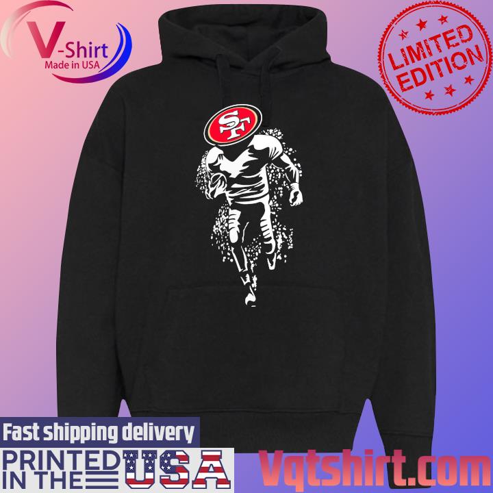 San Francisco 49ers Starter Logo T-Shirt Black Hoodie