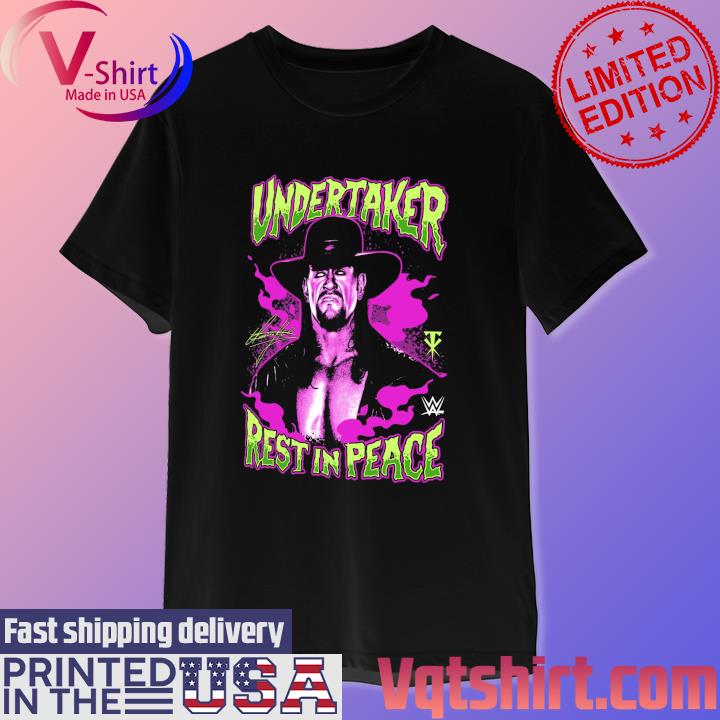 The Undertaker Ripple Junction Rest in Peace Glow Ink T-Shirt