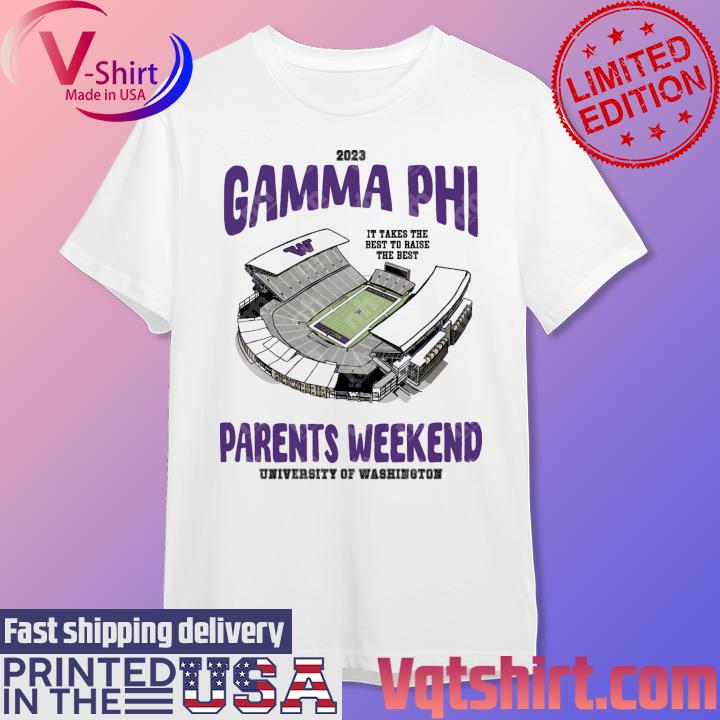 Vqtshirt Fashion LLC Washington Huskies 2023 Gamma Phi Parents Weekend