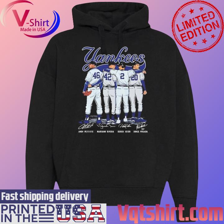 Yankees New York Signatures T-Shirt Black Hoodie