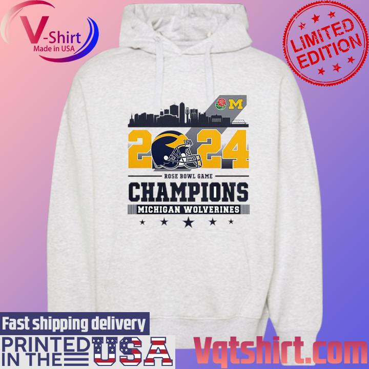 Official Michigan Wolverines 2024 Rose Bowl Game Champions shirt ...