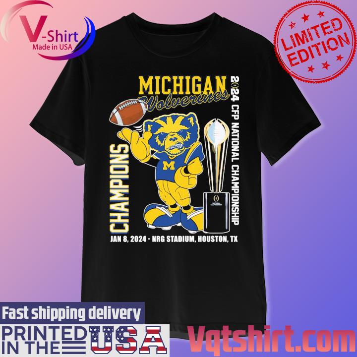 Official Michigan Wolverines mascot 2024 CFP College National Champions ...