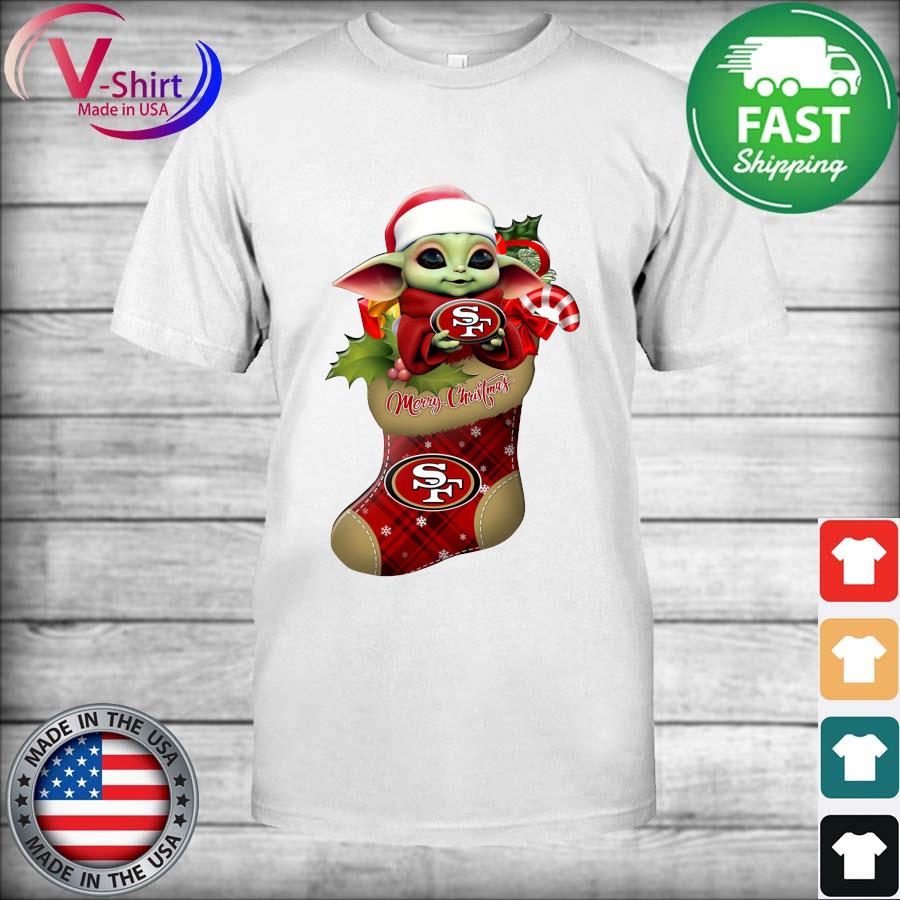 Baby Yoda Hug San Francisco 49ers Shirt