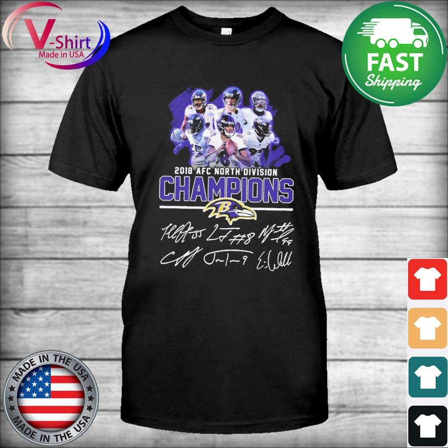 Get Baltimore Ravens AFC North Division Champions 2019 signatures shirt For  Free Shipping • PodXmas