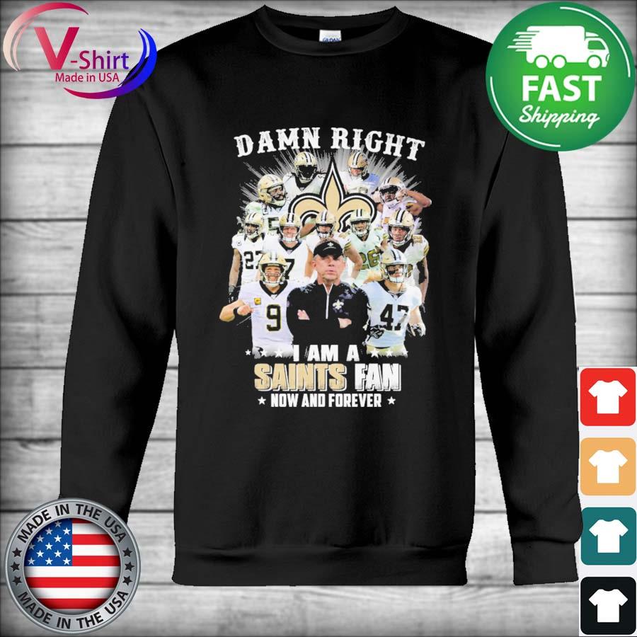 Damn Right New Orleans Saints NFL Logo Shirt - Teespix - Store Fashion LLC