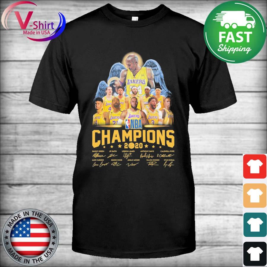 Los Angeles Lakers 2020 NBa Champion signatures shirt, hoodie, sweater,  long sleeve and tank top