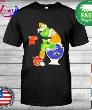 The Grinch Toilet Pittsburgh Steelers and Baltimore Ravens paper shirt,  hoodie, longsleeve, sweatshirt, v-neck tee