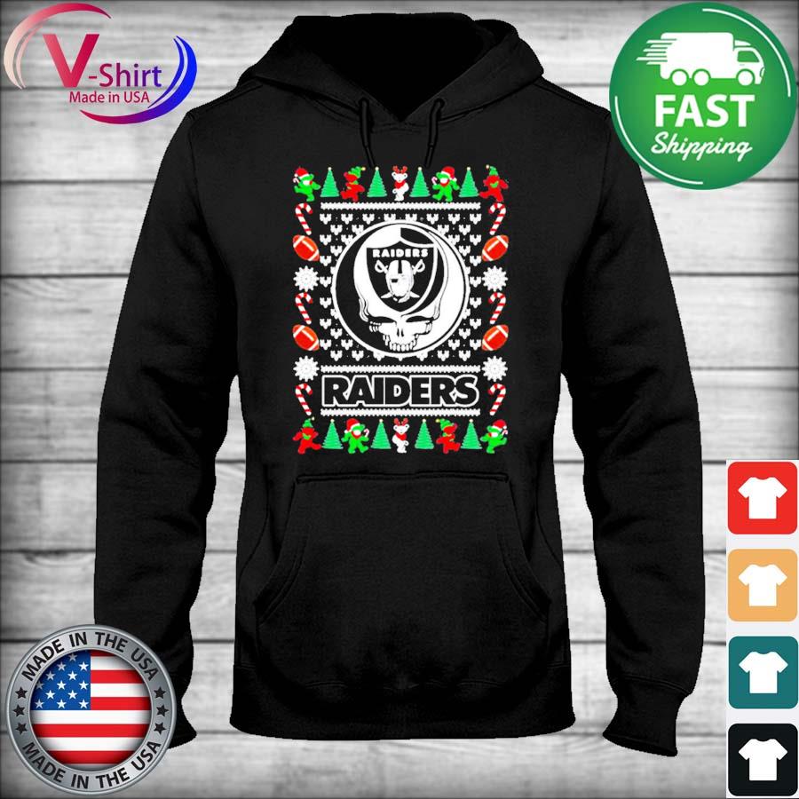 Las Vegas Raiders Grateful Dead Ugly Christmas Sweater Shirt, hoodie,  sweater, long sleeve and tank top