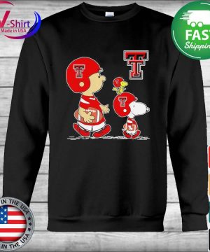 The Peanuts Charlie Brown And Snoopy Woodstock Texas Tech Red Raiders  Football Shirt, hoodie, sweater, long sleeve and tank top