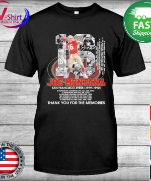 Official Joe Montana Nfl San Francisco 49ers Joe Montana 16 Shirt, hoodie,  sweater, long sleeve and tank top