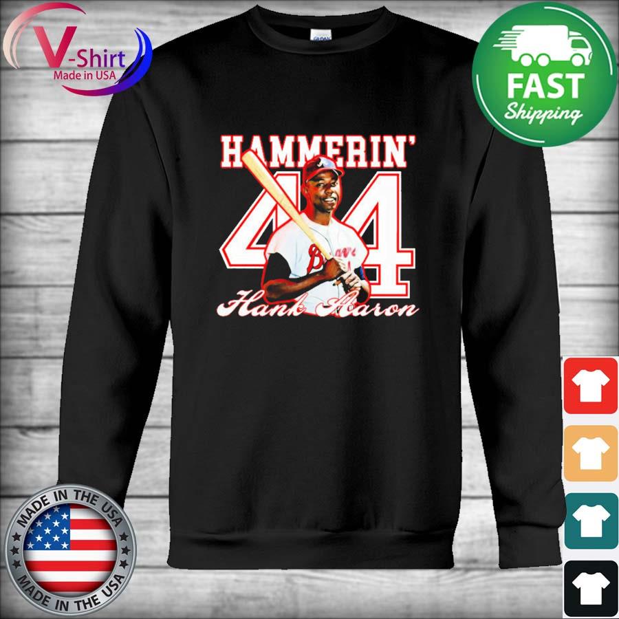 Hammerin' Hank Aaron 44 T-shirt, hoodie, sweater, long sleeve and tank top