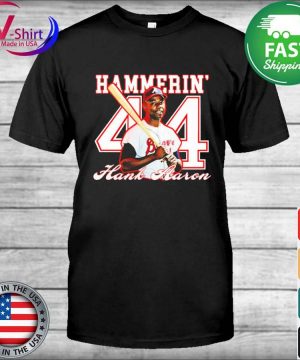 Hammerin' Hank Aaron 44 T-shirt, hoodie, sweater, long sleeve and tank top