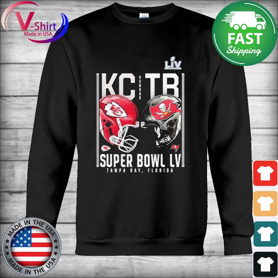 Super Bowl LV 2021 Kansas City Chiefs vs Tampa Bay Buccaneers T-Shirt,  hoodie, sweater, long sleeve and tank top