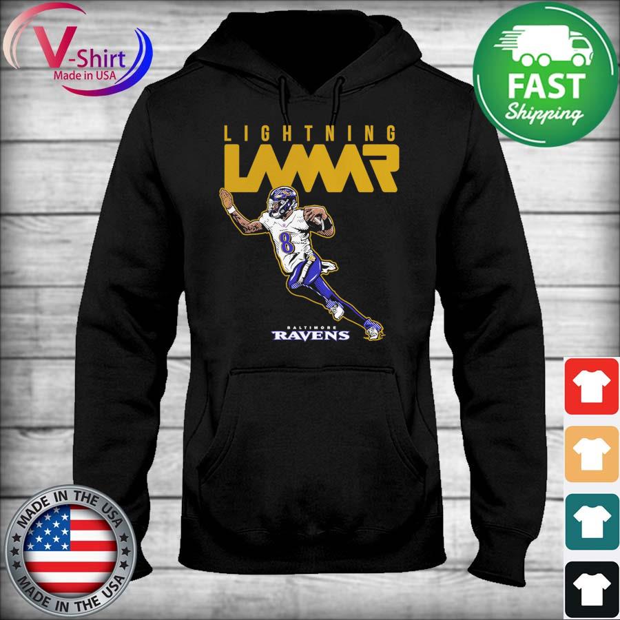 Lamar Jackson Baltimore Ravens Lightning Lamar shirt, hoodie, sweater, long  sleeve and tank top