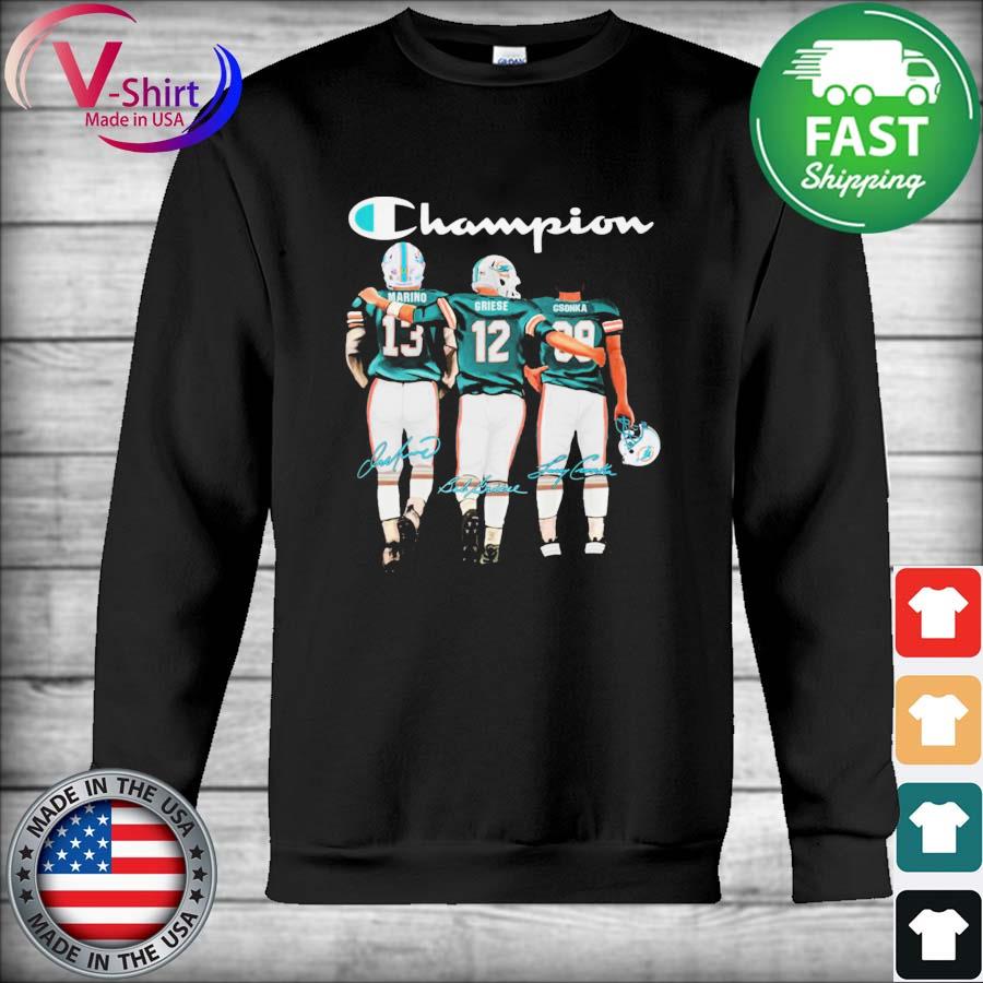 Official Miami Dolphins Marino Griese And Csonka Signatures Shirt, hoodie,  sweater, long sleeve and tank top