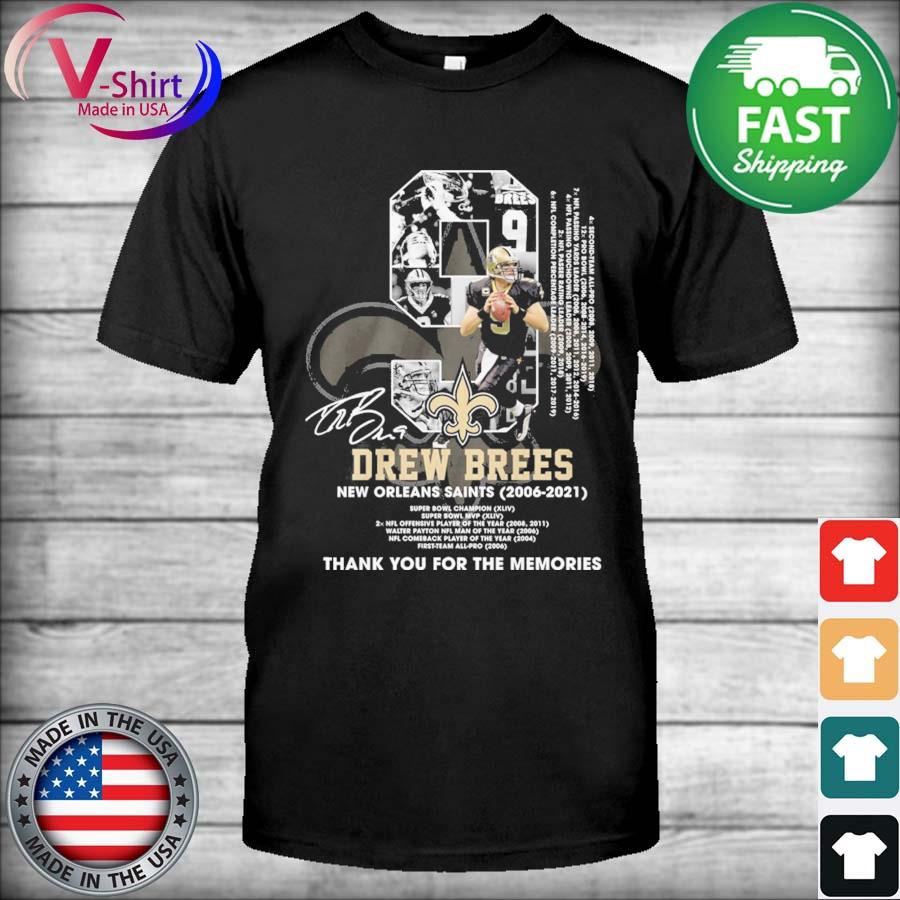 Thank You Drew Brees 9 Saints New Orleans Drew Brees shirt - hoodie, t-shirt,  tank top, sweater and long sleeve t-shirt