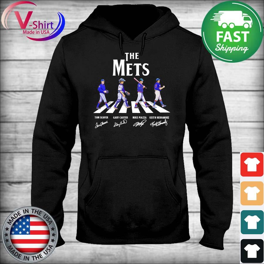 The New York Mets Tom Seaver Gary Carter Mike Piazza Keith Hernandez  signature Abbey Road shirt, hoodie, sweater, long sleeve and tank top