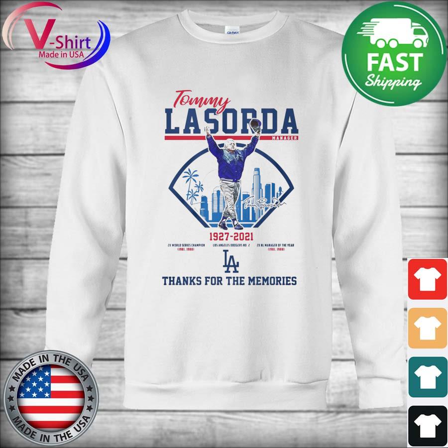 Los Angeles Dodgers Tommy Lasorda Logo T-Shirt