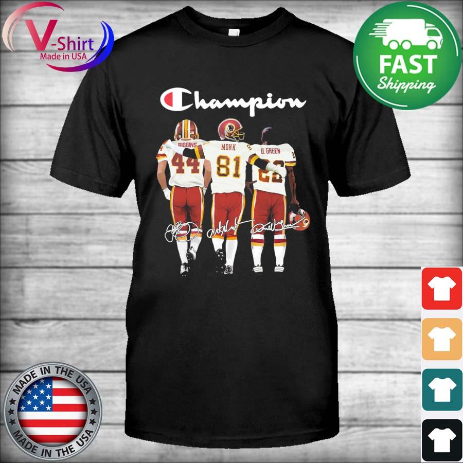 Washington Redskins John Riggins Art Monk and John Riggins Mvp Champion  signatures shirt, hoodie, sweater, long sleeve and tank top