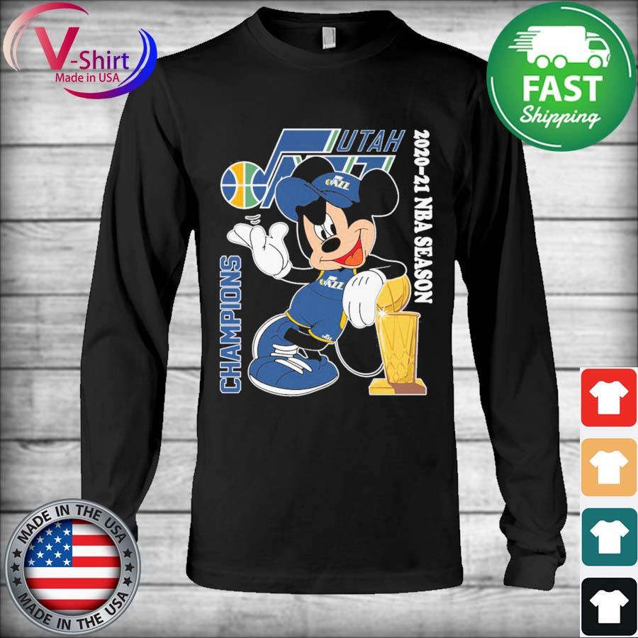 Mickey Mouse Utah Jazz Champions Nba Season Unisex T-Shirt - Peanutstee