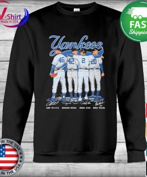 New York Yankees Andy Pettitte Mariano Rivera Derek Jeter And Jorge Posada  Signatures Shirt, hoodie, sweater, long sleeve and tank top